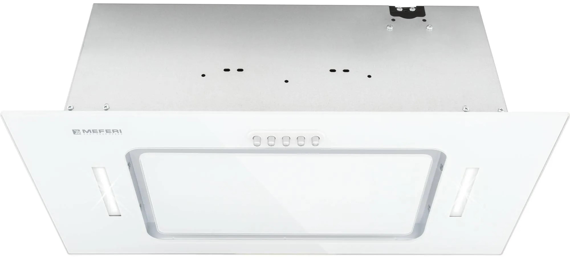 9168681 Вытяжка полновстраиваемая Meferi INBOX60WH GLASS ULTRA белый STDN-0062484