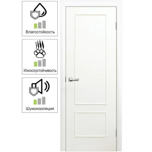 Дверь межкомнатная Классика глухая ламинация цвет белый 70x200 см