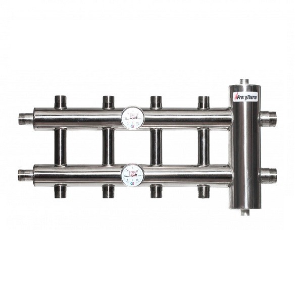 Купить Распределительный коллектор с гидрострелкой 85 кВт, 5 контуров Прокситерм GSK325 - Вид №5