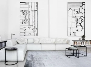 Meridiani Коврик из вискозы и хлопка