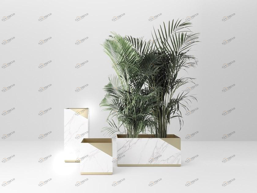 Горшок из керамогранита и окрашенной стали Louise Santreyd sun-id-1475820