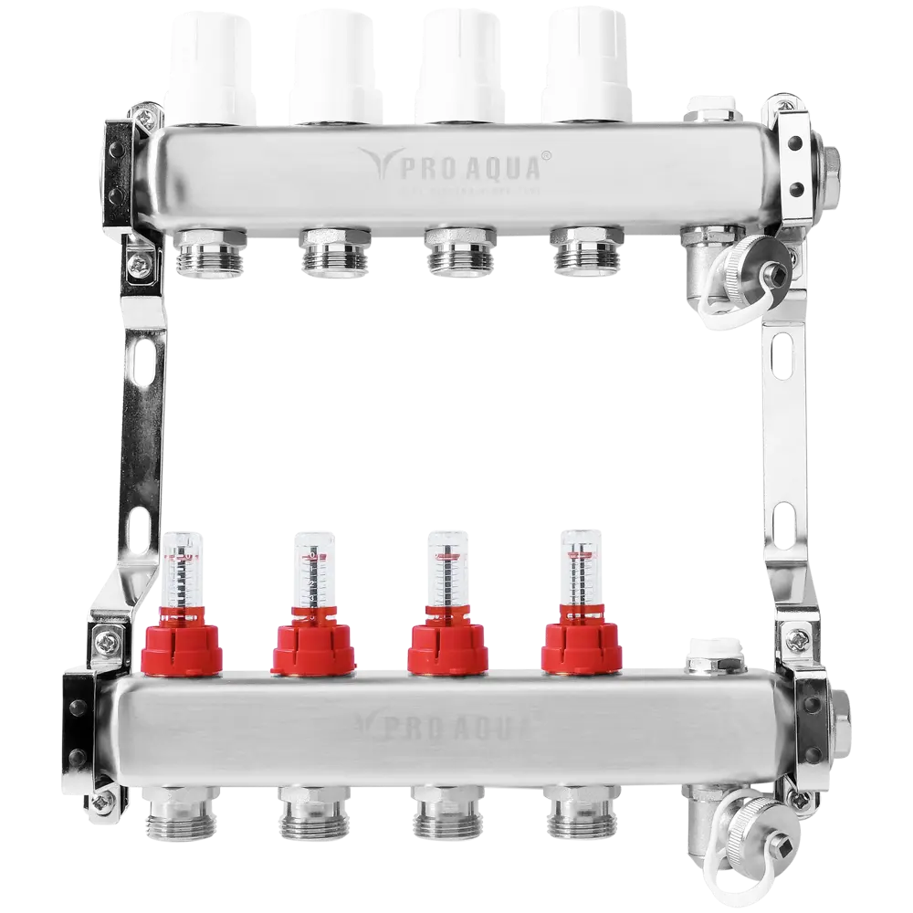 Коллекторная группа PRO AQUA с расходомерами для систем отопления 84736641 STLM-0054421