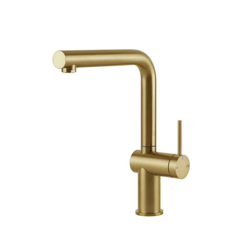 Смеситель для раковины 60431 716 Gessi Inedito PVD С ЗОЛОТОЙ ЩЕТКОЙ 60431716