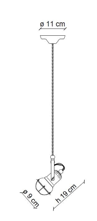 Регулируемый керамический подвесной светильник FERROLUCE ARCH-00084888 - Вид №2