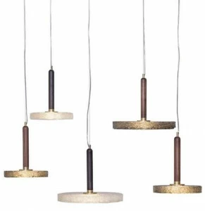 Tonin Casa Подвесной светильник из дерева и стекла Macrabè T9118