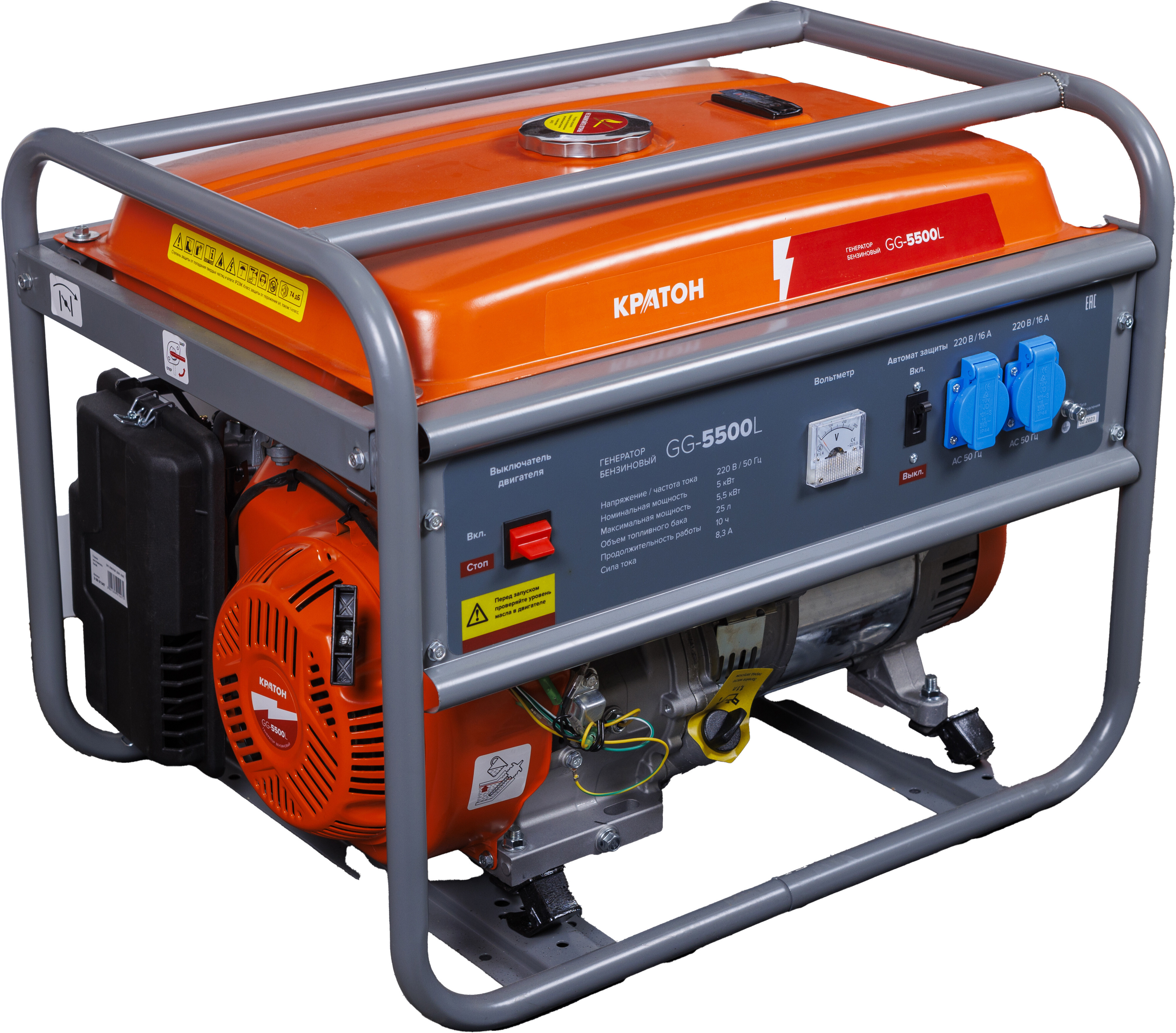 Электрогенератор   бензиновый Кратон GG-5500L 9126389 STDN-0013647