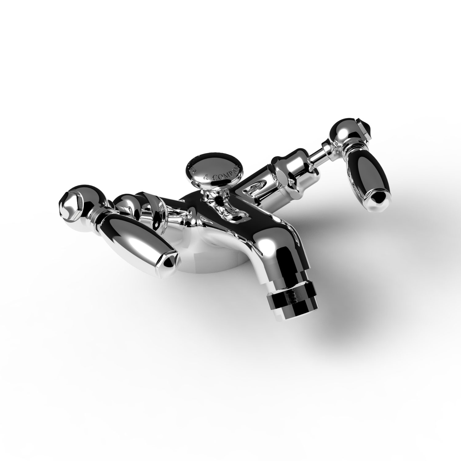 TC19LE501PB Моноблочный смеситель для биде с рычагом 1920 Thomas Crapper 