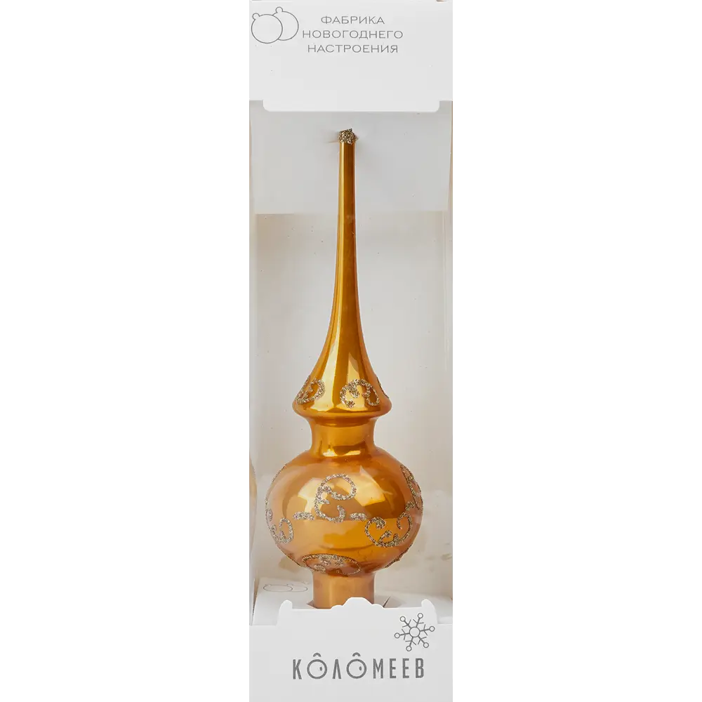 Верхушка на елку Замысловатая h27 см золотой 85178276 STLM-2010639 Santreyd  - Вид №2