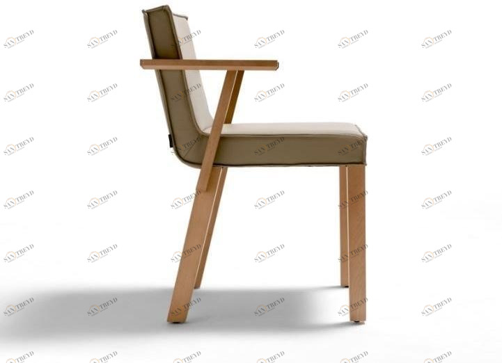 Capdell Мягкое кожаное кресло с подлокотниками Nao sun-id-1476722