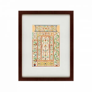 Литография на тонированной бумаге 47х60 см Grammar of Ornament №8, 1856 КАРТИНЫ В КВАРТИРУ  191764 Белый;коричневый;черный;разноцветный