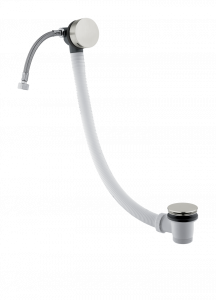 73063 Автоматическая выдвижная сливная колонна для ванны из матовой стали 316 с впуском воды через перелив и слив. Bongio Time2020