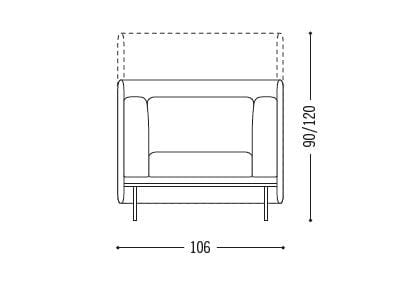 Тканевое кресло с журнальным столиком COR Floater ARCH-00016952