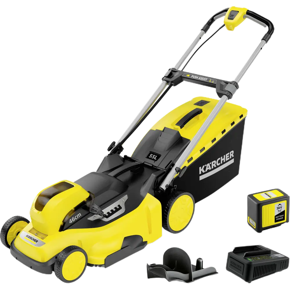Газонокосилка аккумуляторная самоходная Karcher LMO Battery 36-46 36 В 46 см 1x5 Ач АКБ и ЗУ входит в комплект 85133598 STLM-2058175 
