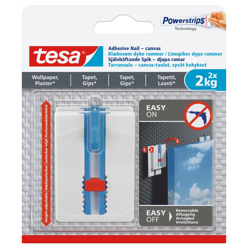 Крючки для холста Tesa регулируемые до 2 кг, 2 шт. 86021048 STLM-2077521 Santreyd  - Вид №1