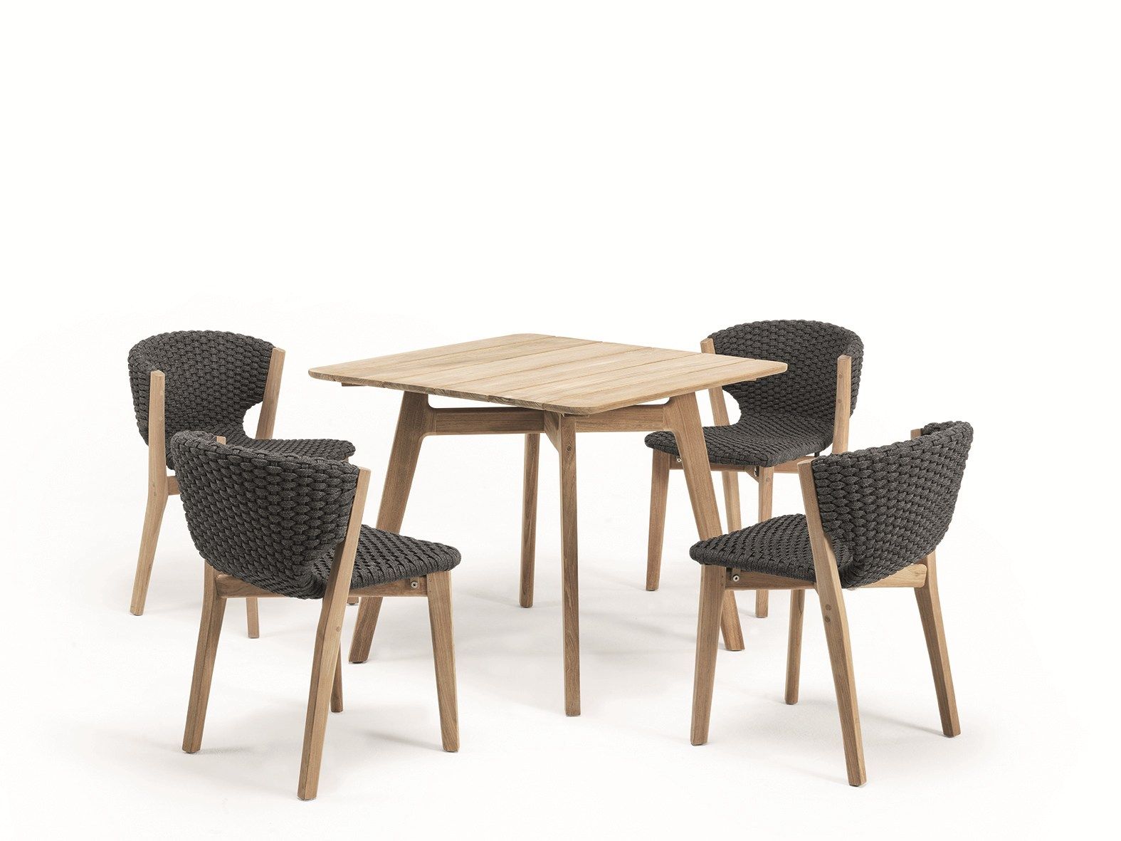 Квадратный стол из тикового дерева Ethimo Knit ARCH-00090267 - Вид №5