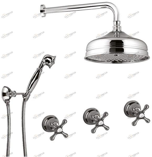 Rubinetteria Giulini Душевой набор на 5 отверстий с ручным душем Lotus - vienna F0515w2ks