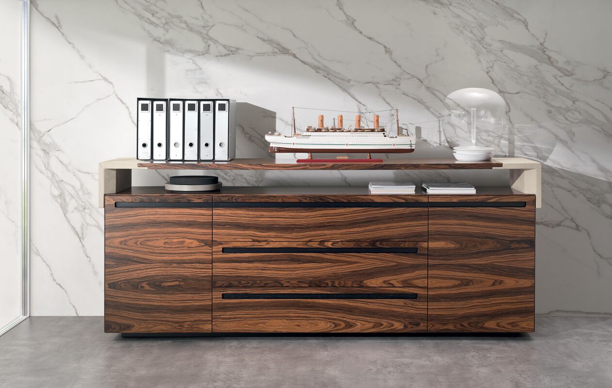 Деревянный низкий офисный шкаф с ящиками i 4 Mariani ARCH-00100867 - Вид №4