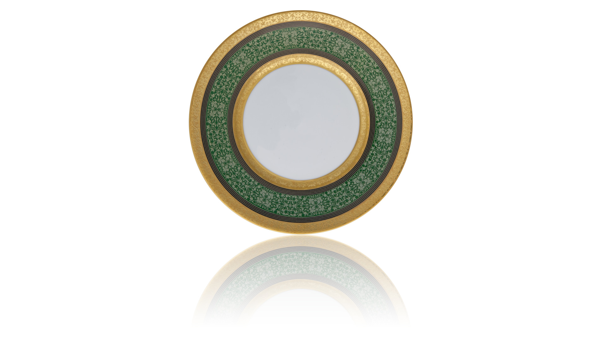 10654823 JL Coquet Сервиз столовый JL Coquet  "Царица" (зеленая) 6/30 Фарфор  - Вид №3