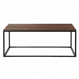 Журнальный столик прямоугольный американский орех с черными ножками 100 см Lingard black INTELLIGENT DESIGN  260986 Орех;коричневый;черный