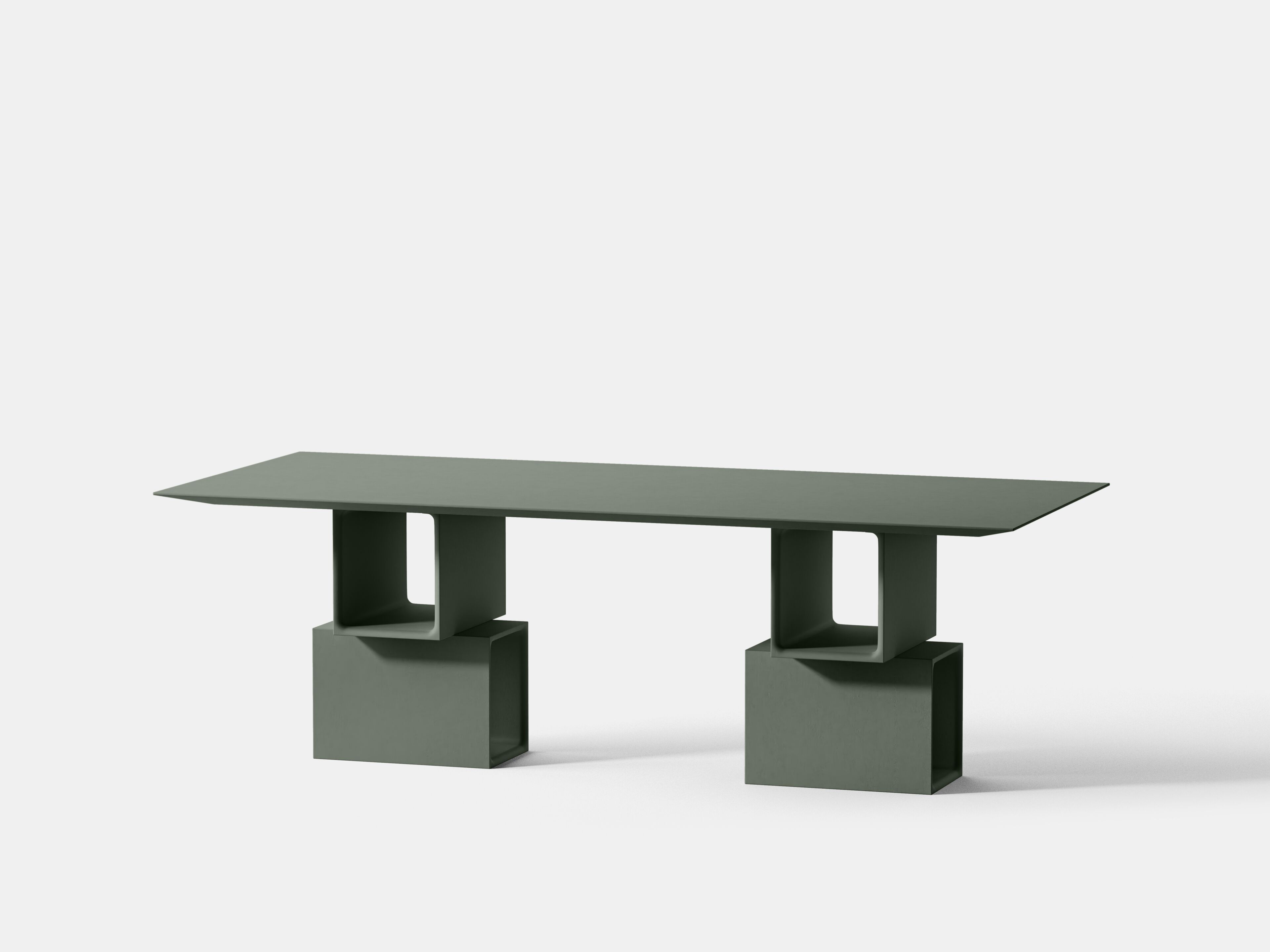 Прямоугольный бетонный стол PULKRA плакат ARCH-00071870 - Вид №17