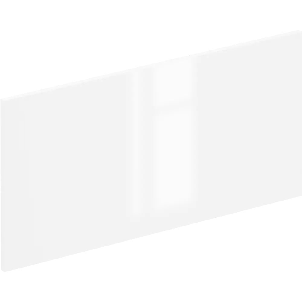 Фасад кухонный DELINIA ID Аша 79.7×38.1 см глянцевый белый 82011160 STLM-0879035