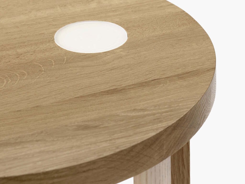 Деревянный низкий круглый журнальный столик Serax Мебель от Ann Demeulemeester ARCH-00011726 - Вид №7