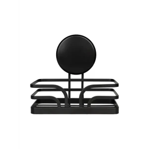 Мыльница Аквалиния металл цвет черный