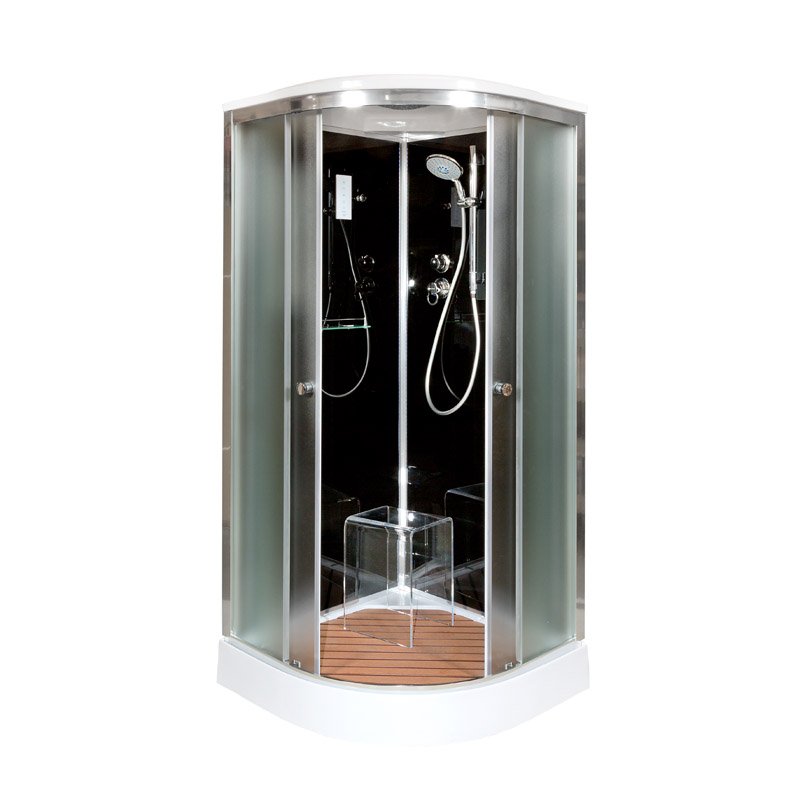 V1015 Душевая кабина DETO Серия V B01S+ эл. BLACK - Вид №28