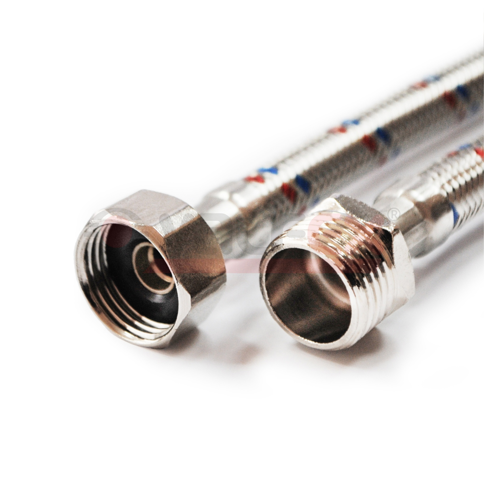 S/S 120сm В-Н Valfex Гибкая подводка для воды (внутр.-наруж.) 