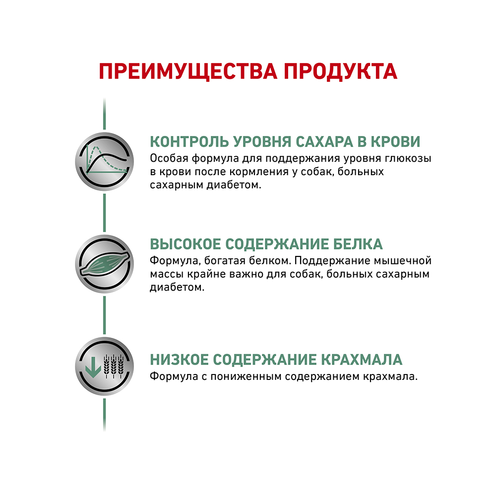 ПР0053540 Корм для собак Vet Diet Diabetic DS 37 при сахарном диабете сух. 12кг ROYAL CANIN  - Вид №4