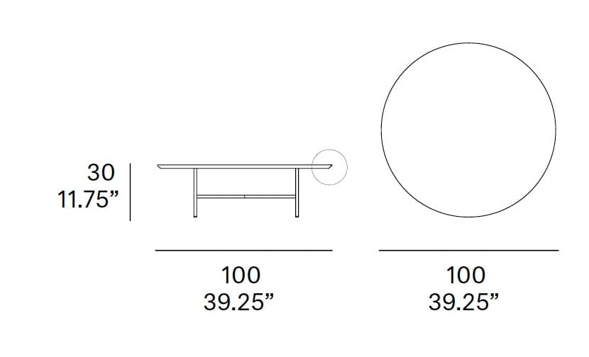 Круглый садовый столик Dekton® EXPORMIM ARCH-00142154 - Вид №8