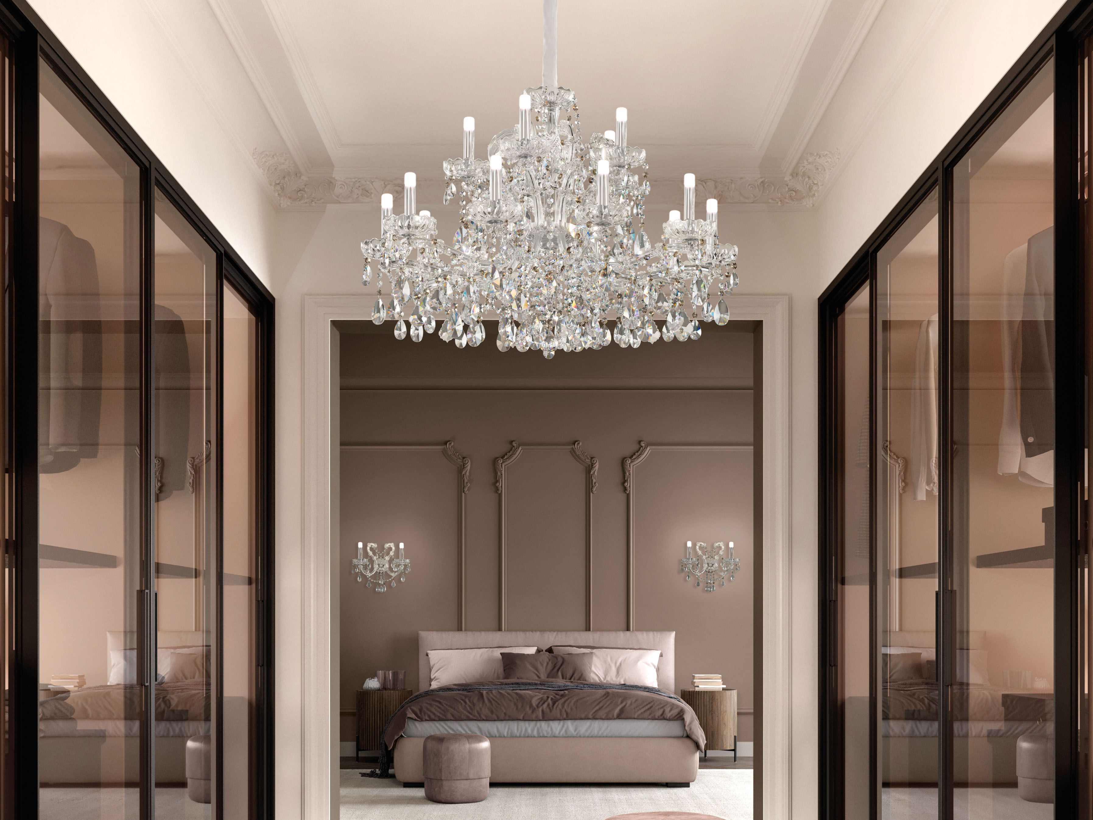 Подвесной светильник с кристаллами Masiero Aqaba ARCH-00036430 - Вид №1