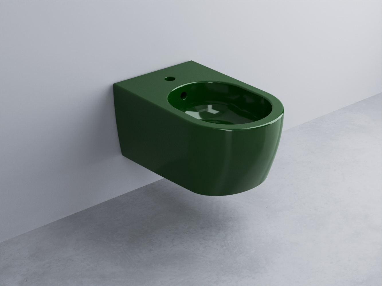 SMBSNW-AL Биде подвесное с одним отверстием под смеситель, в комплекте с крепежами 53 cielo Smile Ceramica Cielo