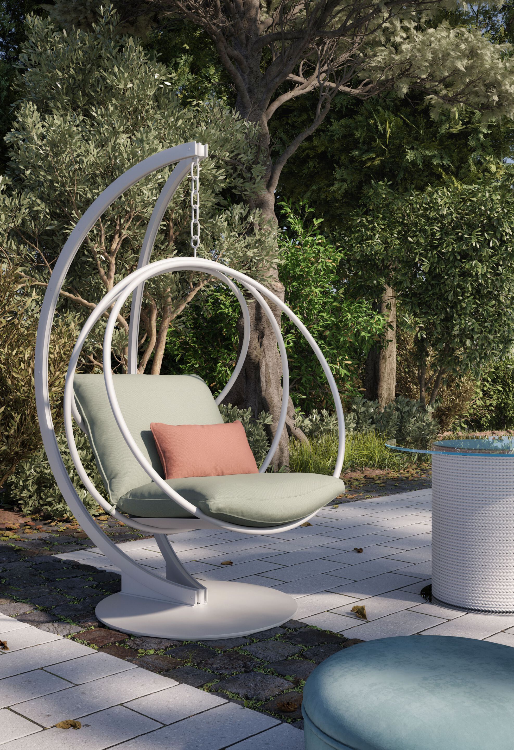 Подвесное сиденье из оцинкованной стали Galbiati Outdoor Alpemare Collection ARCH-00103186 - Вид №1