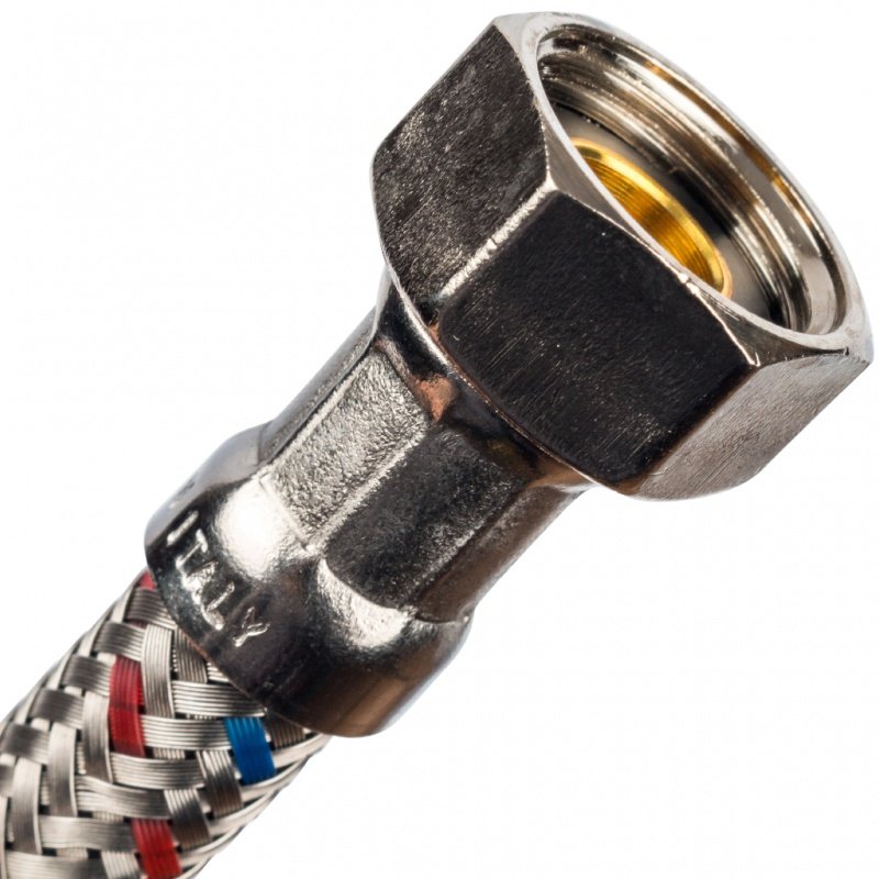 Гибкая подводка для воды M10 (35 мм) х 1/2 BP STOUT - 500 мм SHF0046351015 - Вид №2