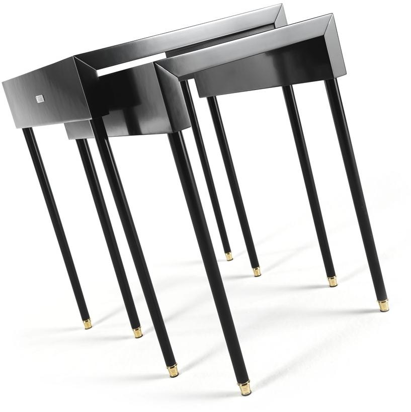 Gianfranco Ferré Home Штабелируемый прямоугольный журнальный столик из бука  Duo.231.a  - Вид №2