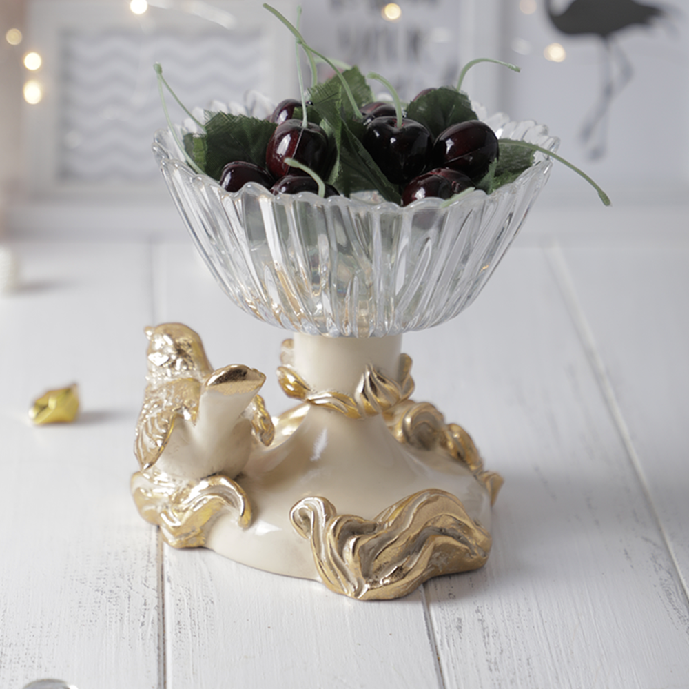 52087 Фруктовница-конфетница Белла Айвори BOGACHO 4627179654658