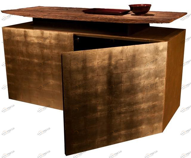 Garbarino Буфет с распашными дверцами, лакированный сусальным золотом Katai sun-id-1439837