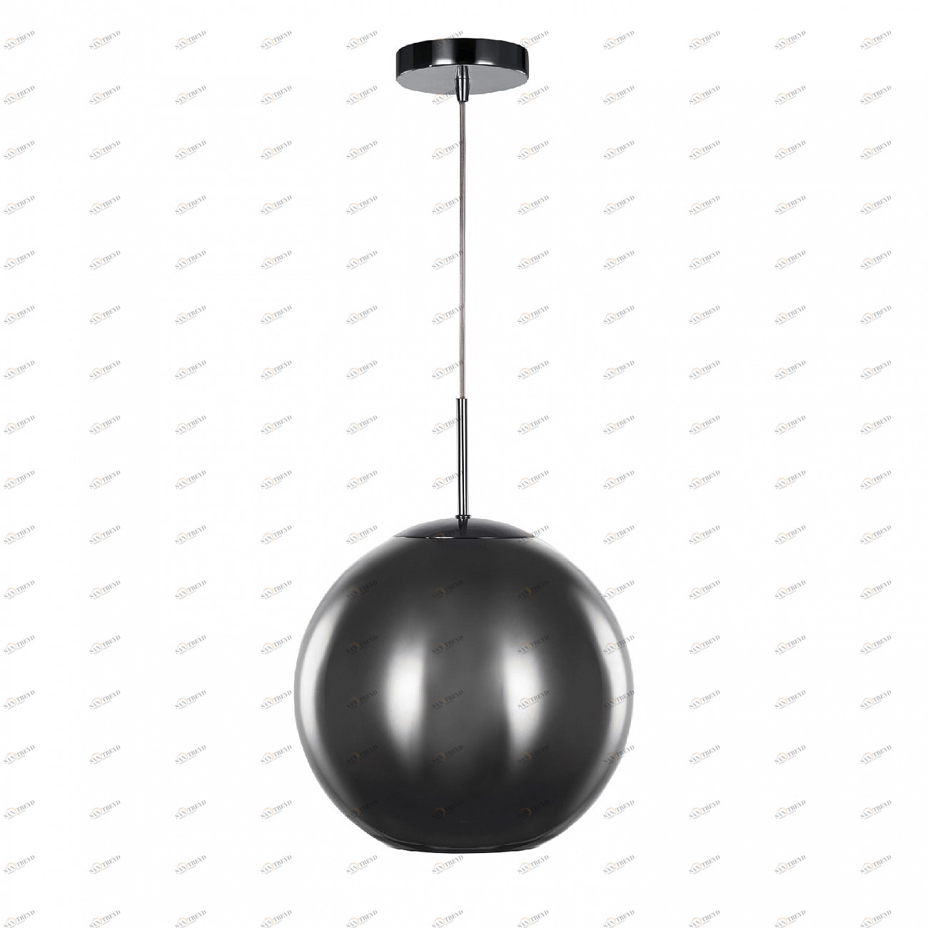 Светильник подвесной 30х30 см хром Oberon MD13090001-1A DELIGHT COLLECTION ДИЗАЙНЕРСКИЕ 00-3882380 Прозрачный;хром 