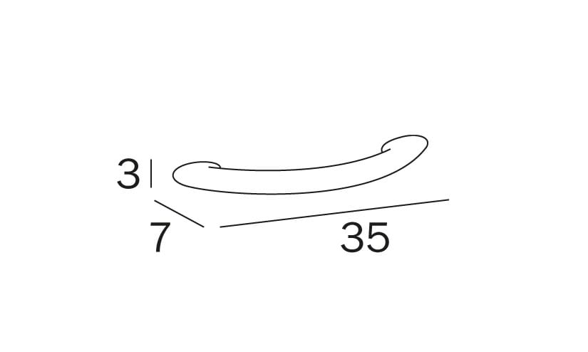 Фиксированная ручка для ванной комнаты INDA® ARCH-00110538 - Вид №2