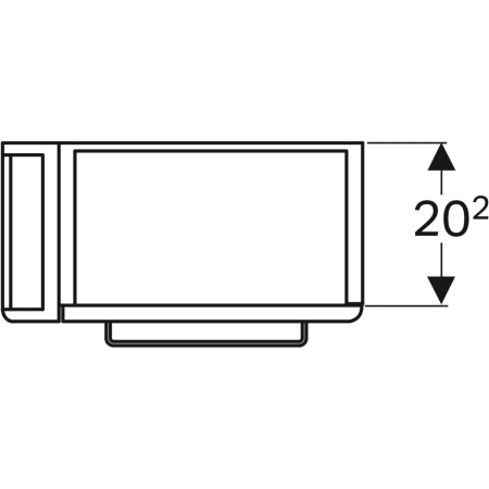 862051000 Шкафчик для раковины Geberit Renova Compact, с укороченным вылетом, с держателем для полотенец Geberit  - Вид №2