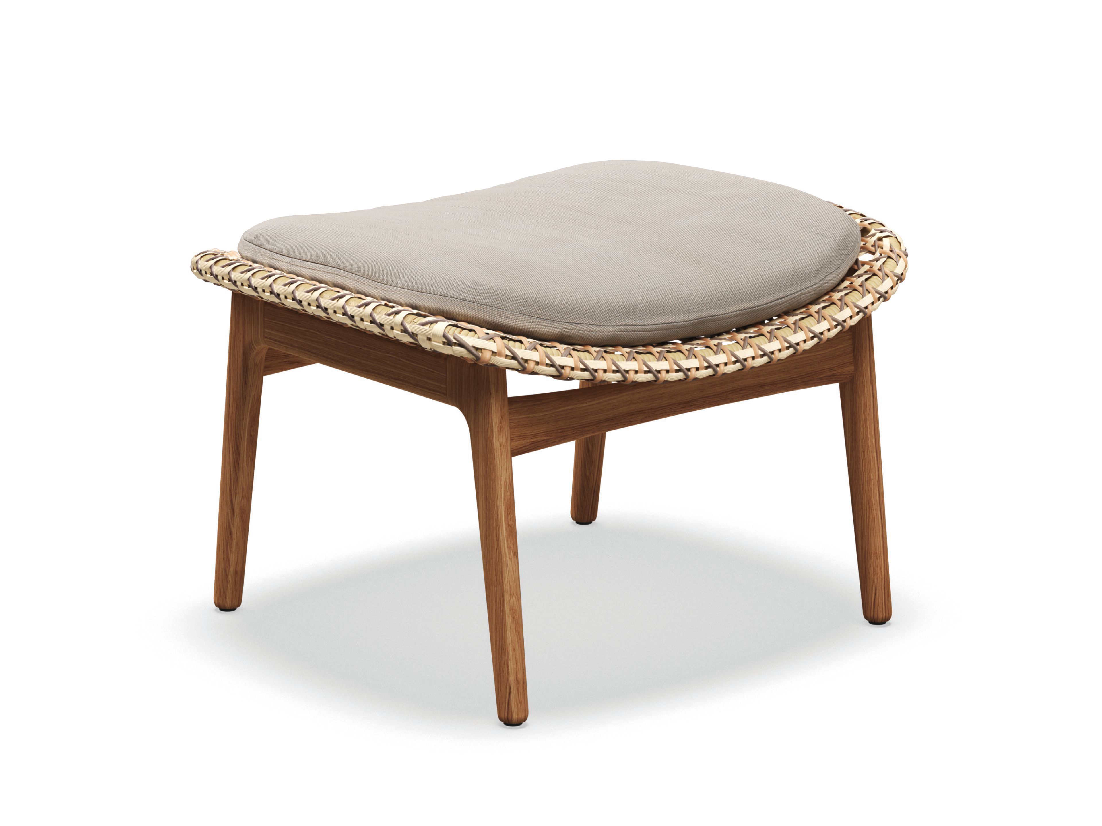 Плетеная и тиковая Садовая подставка для ног Gloster ARCH-00002336