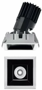 iGuzzini Регулируемый встраиваемый светильник из литого под давлением алюминия Laser blade l