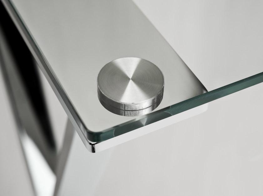 F.lli Orsenigo Квадратный журнальный столик из стали и хрусталя Ics sun-id-1428663 - Вид №2