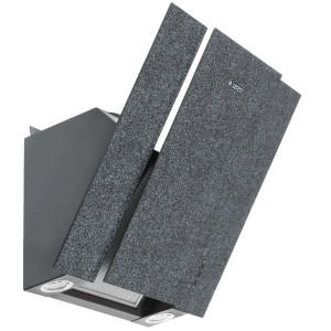 1349144 Вытяжка наклонная Gefest ВО 3603 К43 черный/серый