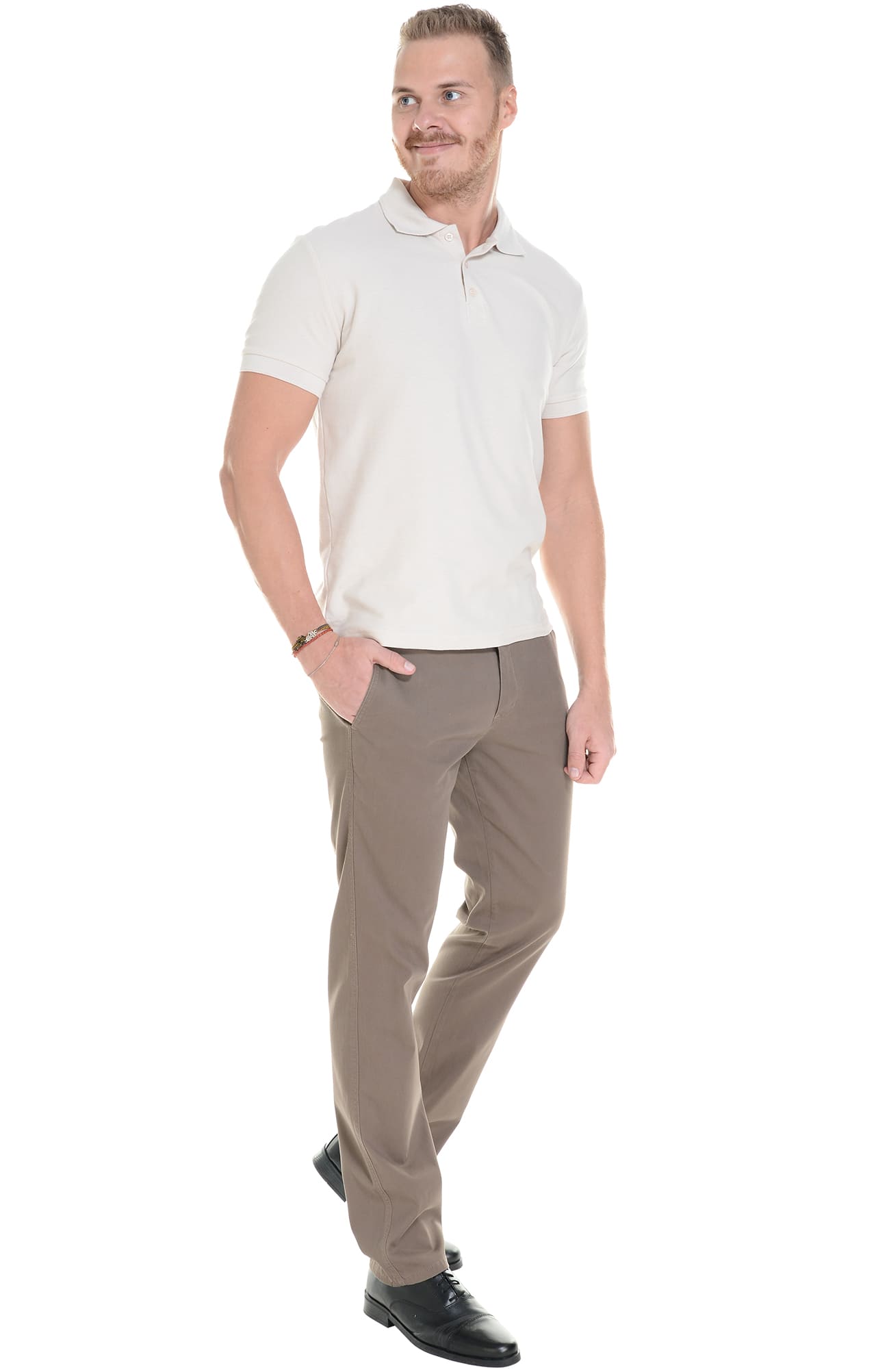 68254 Брюки  мужские chocolate (коричневые) El-Risto  Одежда для официантов  размер 58/170-176  - Вид №6