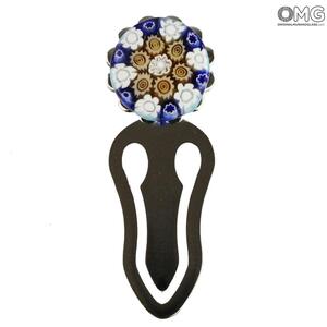 4074 ORIGINALMURANOGLASS Закладка для книг Миллефиори - муранское стекло OMG 4 см
