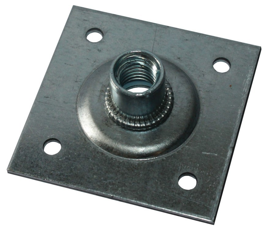 ПЕТРОТЕХ Опорная пластина 60×60 мм с гайкой М12 для надежного крепления 13133013 STLM-0002835