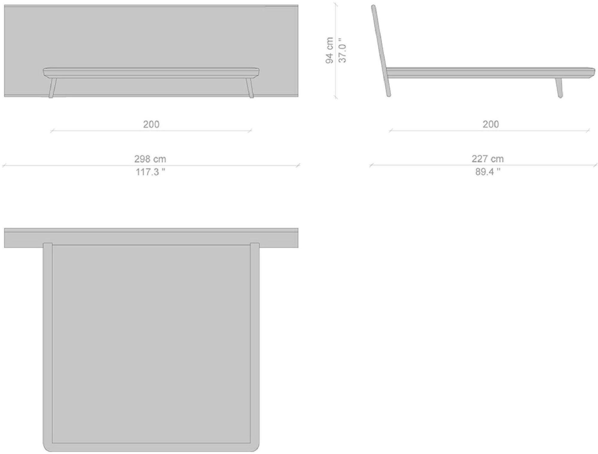 Cassina Кровать с изголовьем из ясеня  L42  - Вид №29