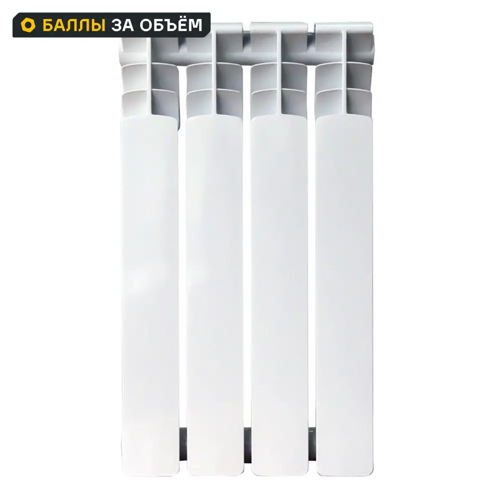 Радиатор LE HEAT Bimetal 500/100 - 4 секции с боковым подключением 89423780 STLM-1578361